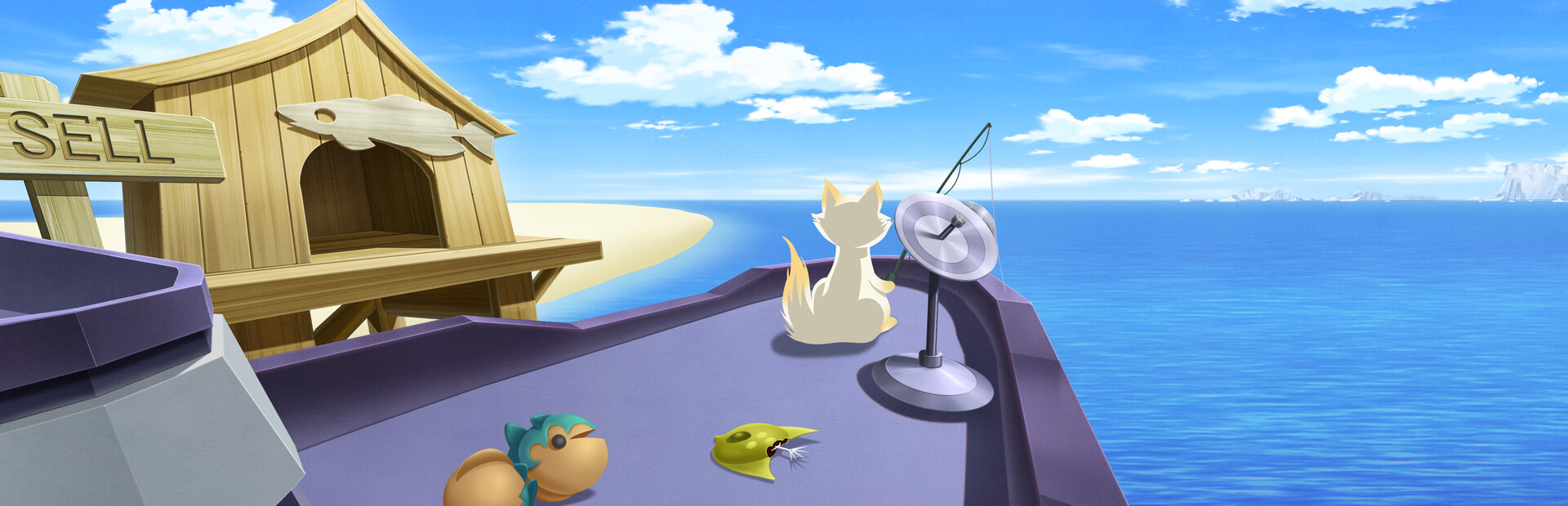 Arte promocional de Cat Goes Fishing